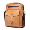 Bullcaptain Sac à bandoulière en cuir massif pour homme,  extérieur