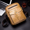 BULLCAPTAIN Sac à bandoulière en cuir véritable pour homme