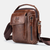 Bullcaptain Sac à bandoulière en cuir véritable sac à bandoulière vintage pour Hommes