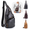 Bullcaptain Sac à bandoulière rétro en cuir véritable pour loisirs de plein air Sac à bandoulière pour hommes