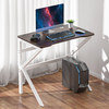 Bureau dordinateur de bureau Design en forme de K Bureau de 32 "Style simple et moderne pour le bureau à domicile