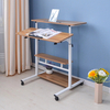 Bureau dordinateur portable Table réglable en hauteur Table debout roulante mobile Poste de travail Meubles de bure