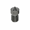 Buse en acier trempé 1.75mm 0.2 / 0.3 / 0.4 / 0.5 / 0.6 / 1.0mm Kit Hotend E3D pour imprimante 3D
