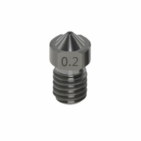 Buse en acier trempé 1.75mm 0.2 / 0.3 / 0.4 / 0.5 / 0.6 / 1.0mm Kit Hotend E3D pour imprimante 3D