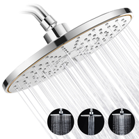Buses autonettoyantes Pommeau de douche pluie haute pression rond 9, 6L / min Combo