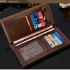 Business Casual Flip avec poches pour fentes multi-cartes Hommes Pliable Long Wallet Clutch Bag Sac à main
