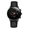 Business Sport Hommes Montres Alliage Boîtier En Cuir Bande Super Léger Chronographe Calendrier Montre À Quartz
