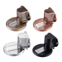 Butée de porte magnétique réglable en alliage de zinc solide et robuste,  support de porte de poinçonnage dissimulé au so