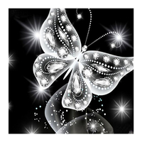 Butterfly 5D Diamond Paintings Kit de broderie au point de croix