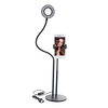 BX-02 Universal Selfie Ring Light Lampe de bureau flexible LED Fill Beauty Light 11 Luminosité 3 couleurs Dimmable pour