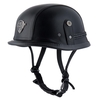 BYB casque de demi-coque de croiseur rétro cuir camouflage cuir / noir