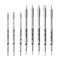 C210 C245 Soldering Iron Tips for JBC Sugon Aifen Aixun Stations Red Copper Stainless Steel Quick Heating Easy Installat