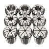 C25 ER32 150L Porte-mandrin à pince à queue droite + 9pcs 2-20mm ER32 Pince à ressort de précision