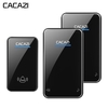 Cacazi A8 DC sonnette sans fil étanche 300M télécommande longue portée sonnette carillon de porte 2 récepteurs à 1 émett