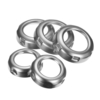 Cache-anneau de bouton-poussoir de la console du tableau de bord,  chrome