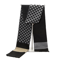 Cachemire imitation manches écharpes style britannique long foulard châle doux frange châle envelopper