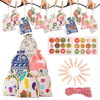 Cadeau de calendrier du compte à rebours de Noël 1-24 jours de décorations de fête de Noël
