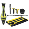 Cadeau de pipe à eau en tuyau de silicone multi + silicone + métal Toba-cco Pipes