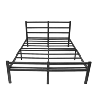 Cadre de lit king avec tête de lit,  cadre de lit plate-forme de 14 pouces sans sommier nécessaire,  cadre de lit king siz