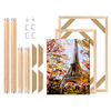 Cadre en bois naturel peinture bricolage carré bois cadre photo affiche photo petit grand bureau à domicile exposition d