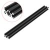 Cadre dextrusion de profilé en aluminium noir 100-1000mm 2040 V pour outil CNC bricolage