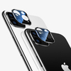 Cafele 2PCS HD clair en verre trempé + métal deux en One Protecteur dobjectif de téléphone sans soudure couvrant po