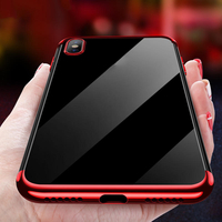 CAFELE Plating Antichoc Transparent Soft Étui de protection en TPU pour iPhone XS Max 6, 5 pouces