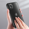 Cafele pour iPhone 12 Pro Max / 12 Mini / 12/12 Pro Boîtier Placage Mat Translucide Avec Objectif Protector Ultra-Mince