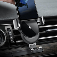 Cafele QI Chargeur sans fil de voiture Air Vent Support de téléphone Gravity Auto Lock Mount pour iPhone 8 X / Samsung