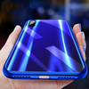 Cafele Bling dégradé de couleur résistant aux rayures étui de protection en verre trempé pour iPhone X