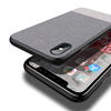 Cafele Business Canvas Anti Empreinte digitale Étui de protection pour iPhone X