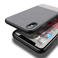 Cafele Business Canvas Anti Empreinte digitale Étui de protection pour iPhone X