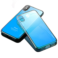 Cafele Étui de protection de PC dur de couleur de gradient pour iPhone X
