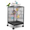 Cage à oiseaux 45.6x45.6x86cm pour Cockatiels Africain Gris Quaker Soleil Perruches Vert Cheek Conures Pigeons Perroquet