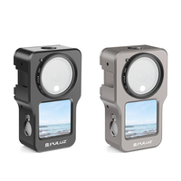Cage de protection en alliage daluminium CNC avec coque de boîtier PULUZ avec chaussure froide à trou de 1/4 pouces