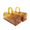 Cage de receveur de rat de rongeur réutilisable de piège à souris potable en plastique transparent de 2 paquets