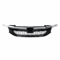 Calandre avant chromée style sport noir pour Honda Accord 9e berline JDM 2016-2017