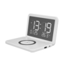 Calendrier de bureau électronique double face réveil avec téléphone portable chargeur sans fil miroir réveil numérique c
