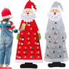 Calendrier de lavent de Noël en feutre bricolage Calendrier de compte à rebours de larbre de Noël avec poches
