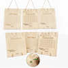 Calendrier du compte à rebours en bois Ramadan Décorations Graffiti EID Mubarak DIY