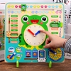 Calendrier éducatif de jouets scolaires en bois pour enfants calendrier scolaire horloge