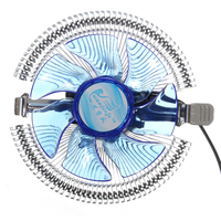 Calme Bleu LED CPU Refroidisseur Refroidisseur Ventilateur pour Intel LGA775 1155/1156 i3 / i5 / i7 AM2 AM3