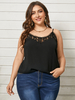 Camisole sans manches à dos nu et spaghetti de grande taille