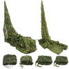 Camouflage Army Green Trap Net Piège de chasse militaire Woodland Leaves Sunshade Net