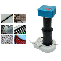 Caméra de Microscope 48MP + objectif 180X + lumière 56LED FHD caméra de Microscope HDMI caméra industrielle USB pour tél