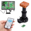 Caméra de microscope HAYEAR 48MP + objectif 180X + lumière 56LED FHD caméra de microscope HDMI caméra industrielle USB p