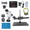 Caméra de Microscope HAYEAR 4K HDMI + pince de pilier à bras articulé 7X-45X Zoom Simul Microscope stéréo trinoculaire f