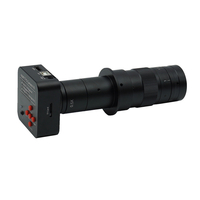 Caméra de Microscope industriel à double sortie USB 48MP HD avec objectif Zoom à monture C 10X-180X pour soudure de répa