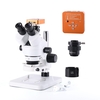 Caméra de Microscope USB 21MP 2K HD avec 56 LED Microscope stéréo trinoculaire léger Zoom 7X-45X Microscope de réparatio