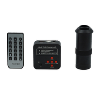 Caméra de Microscope vidéo numérique industrielle 48MP 1080P HDMI + 130X objectif à monture C à Zoom réglable pour le so